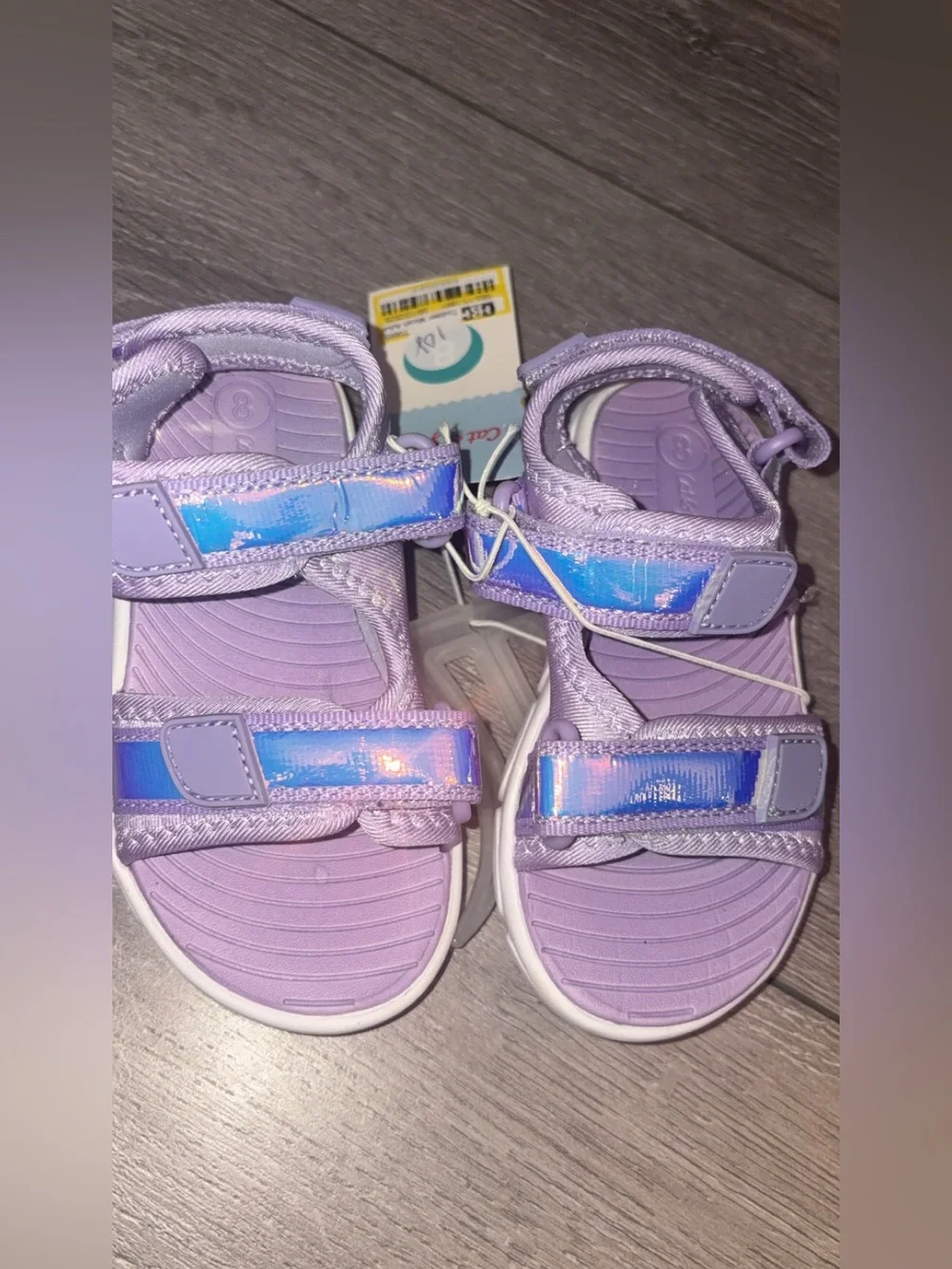 Cat & Jack Toddler Girls Size 8 Sandals Purple Michah Adventure NEW With Tags!